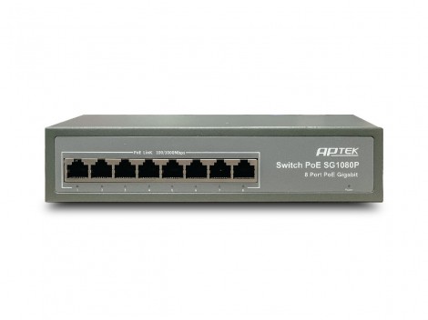 APTEK SG1080P - Switch 8 port PoE Gigabit unmanaged