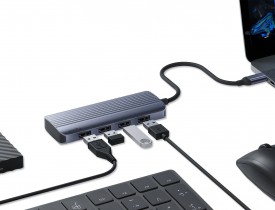 Cudy UH500 - Hub đa năng 6 trong 1, hỗ trợ HDMI 4K, cấp nguồn PD 90W