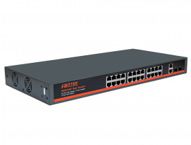 APTEK SG1244P - Switch 24 cổng PoE Gigabit chuyên cho IP camera, mạng Wi-Fi tốc độ cao