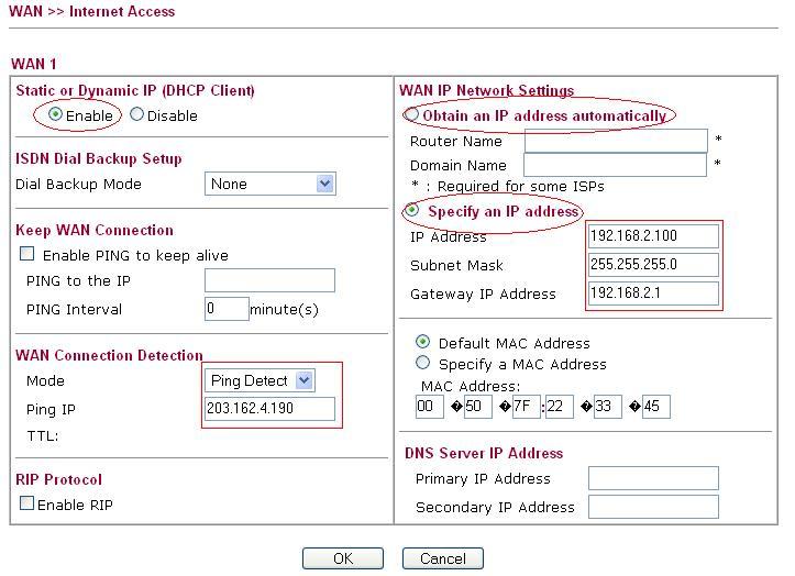 WAN Connection Detection