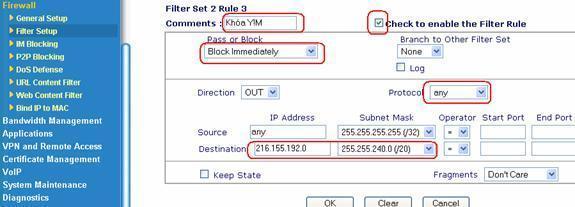 Router ADSL Draytek