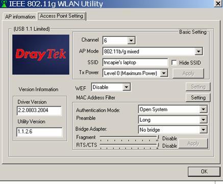 Access Point Setting