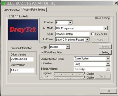 Access Point Setting