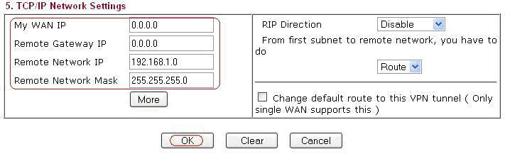 TCP/IP Network Settings