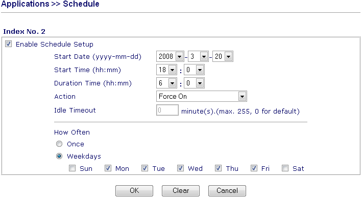 Schedule