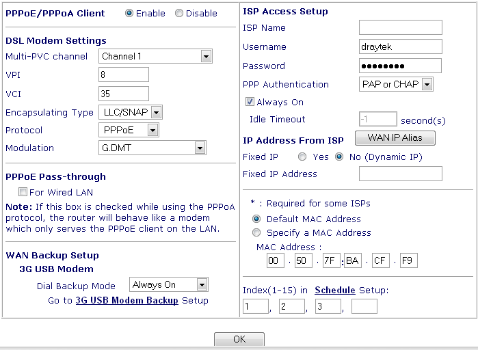 PPPoE / PPPoA