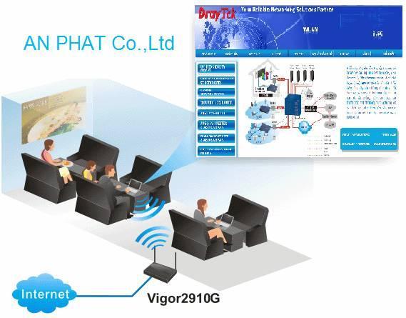 Thiết lập trang quảng cáo khi kết nối Wireless của Vigor2910