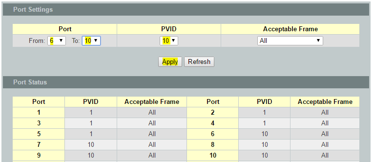 11 huong dan cau hinh vlan mac based tren switch volktek nsh